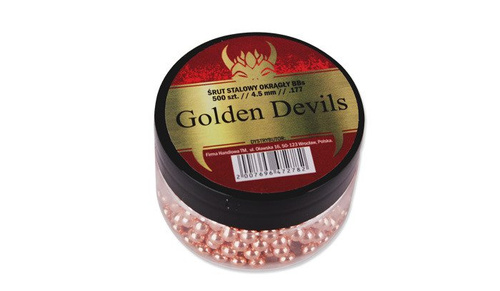 Golden Devils - круглі сталеві дробові кулі BB - 500 шт. - 4,5 мм