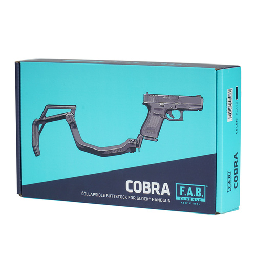 FAB Defence - Складана ложа Cobra для пістолета Glock - чорна - FX-COBRA
