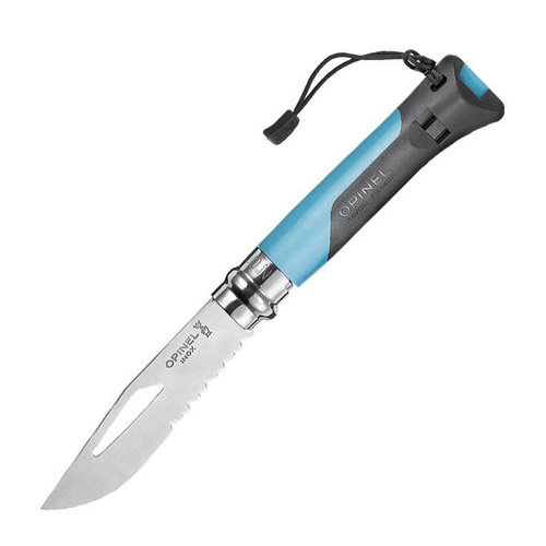 Opinel - Nóż N°8 Outdoor - Inox - Niebieski - 001576