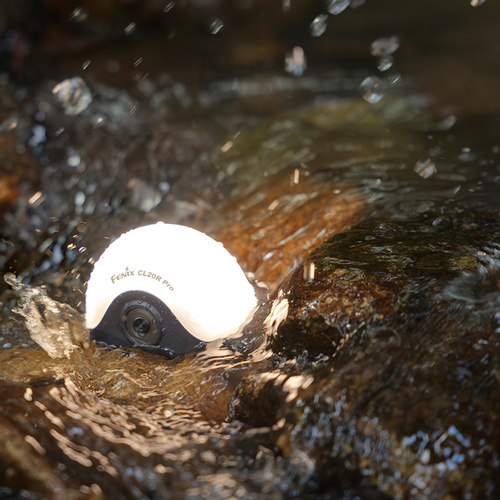 Fenix - Кемпінгова лампа CL20R PRO з Aкумулятором 1900 мАг - 400 лм - Чорна - CL20R PRO black