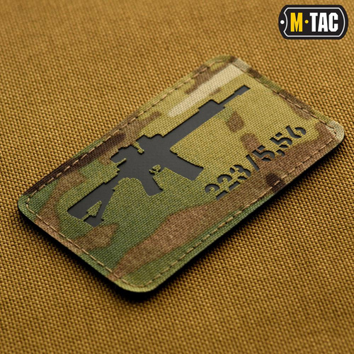 M-Tac - Нарукавна нашивка AR-15 223/5.56 Laser Cut - Multicam/Black - 51111802 - 51111802