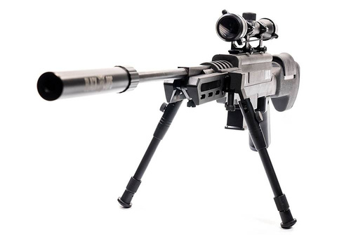 Black Ops - Снайперська поршнева гвинтівка Sniper Power Piston з прицілом 4х32 та сошками - 4,5 мм - B1090