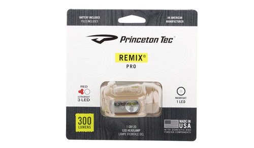 Princeton Tec - Налобний ліхтар REMIX PRO - TAN / MultiCam - RMX300PRO-RD-MC