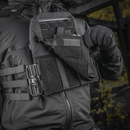 M-Tac - Тактичний жилет з кірасою QRS для носіння пластин - чорний - 10156002