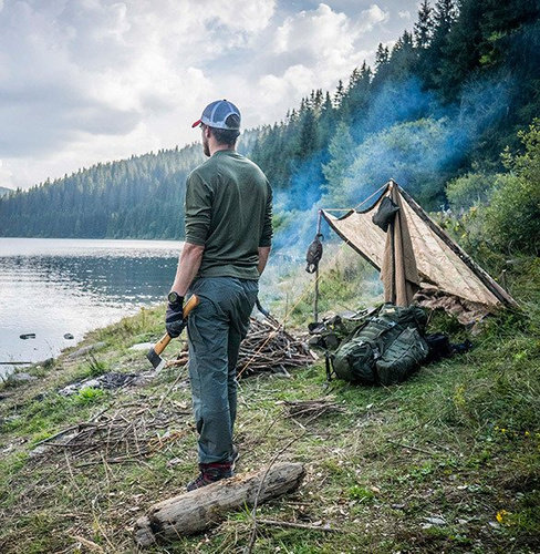 Helikon - Пончо, плащ - темно-синій - PO-MUS-PO-37