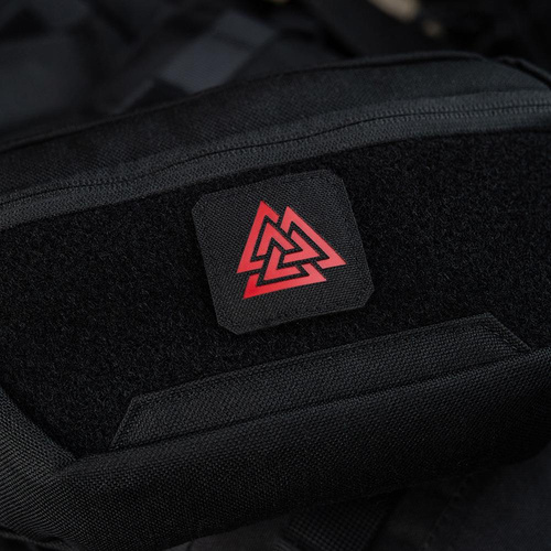 M-Tac - Квадратна нашивка Laser cut Valknut - Червоний / Чорний - 51162233