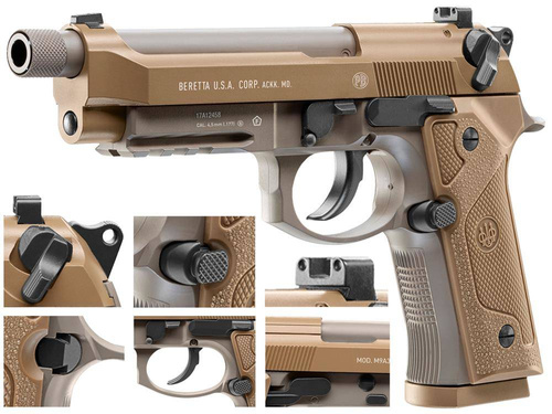 Umarex - Пневматична гвинтівка Beretta M9 A3 - FDE - 4,5 мм - 5.8347