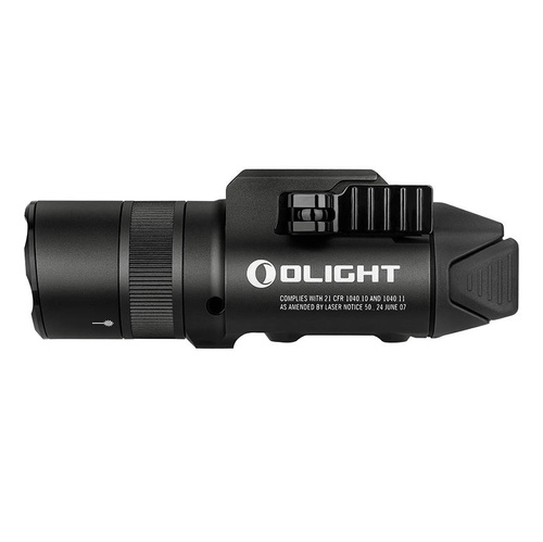 Olight - Світлодіодний тактичний ліхтар з лазерним прицілом BALDR Pro R - 1350 люмен - Зелений лазер - Чорний.
