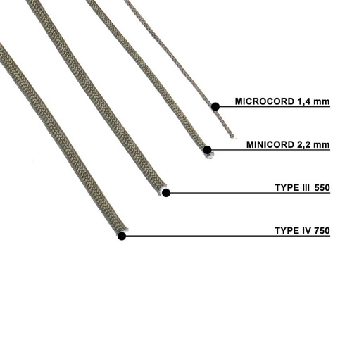 EDCX - Paracord Type III 550 - 4 мм - армійський зелений - 30 м