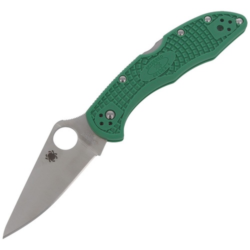 Складаний ніж Spyderco - Delica® 4 FRN Flat Ground Green - C11FPGR