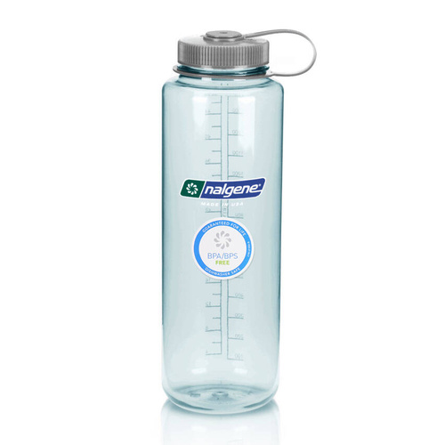  Nalgene - 48 унцій Silo Sustain Wide Mouth Bottle - 63 мм відкриття - 1,5 л - Seafoam - 2020-0548
