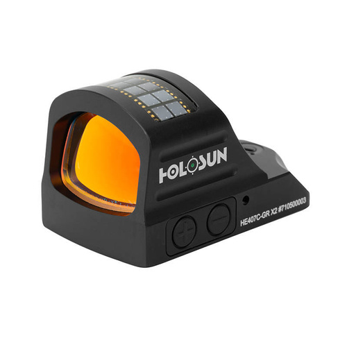 Holosun - HE407C-GR X2 Micro Red Dot коліматор з кріпленням на рейку Picatinny 