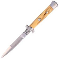 Frank Beltrame - Switchblade ніж Stiletto Bayonet - світло-оливкове дерево - 23см - FB 23/94B