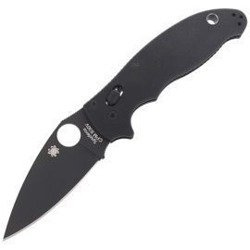 Складаний ніж Spyderco - Manix™ 2 G-10 Black / Black Blade - C101GPBBK2.