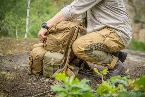 Helikon - Штани outdoorowe Hybrid Outback Pants® - DuraCanvas® - Ash Grey / Czarne - SP-HOP-DC-8501A