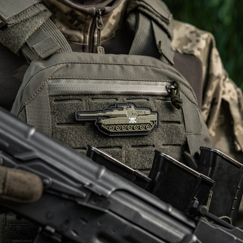 M-Tac - Нашивка танк - 3D PVC - Череп - Олива - 51338312
