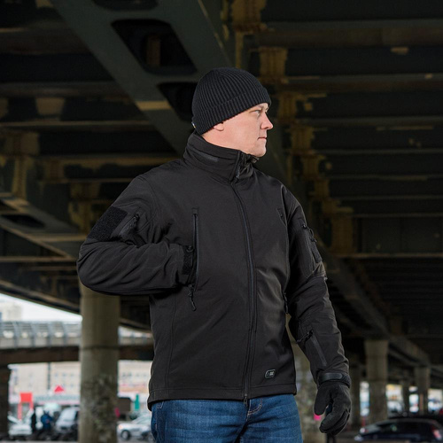 M-Tac - Куртка Softshell з флісовою підкладкою - чорна - MTC-SJWL-BK