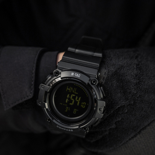 M-Tac - Тактичний годинник з компасом 2233 - чорний - 50010002