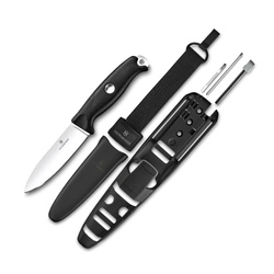 Victorinox - Ніж з фіксованою головкою Venture Pro - Sandvik 14C28N - Чорний - 3.0903.3F