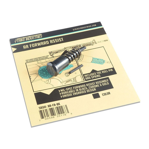 Strike Industries - Аксесуар для замка AR Forward Assist для AR-15 - чорний - AR-FA-BK