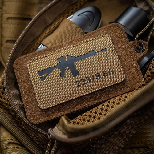M-Tac - Нарукавна нашивка AR-15 223/5.56 Laser Cut - Coyote/Black - 51111502
