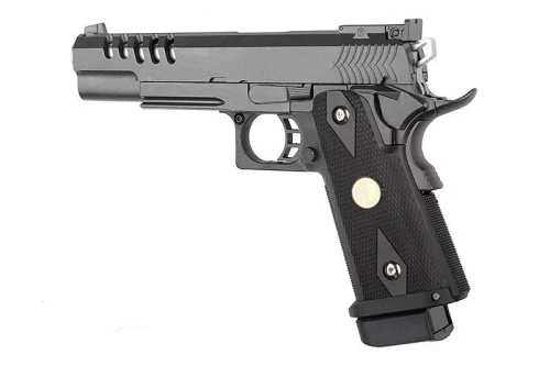 WE - Репліка пістолета Hi-Capa 5.1 K - зелений газ - чорний - WET-02-016140