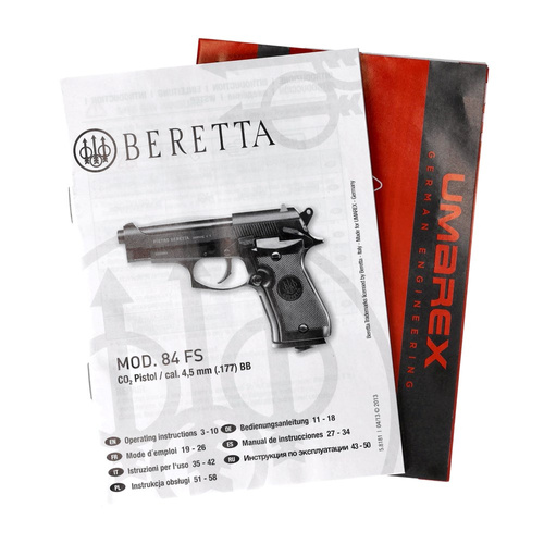 Umarex - Пневматичний пістолет CO2 Beretta Px4 Storm - 4,5 мм - чорний - 5.8078