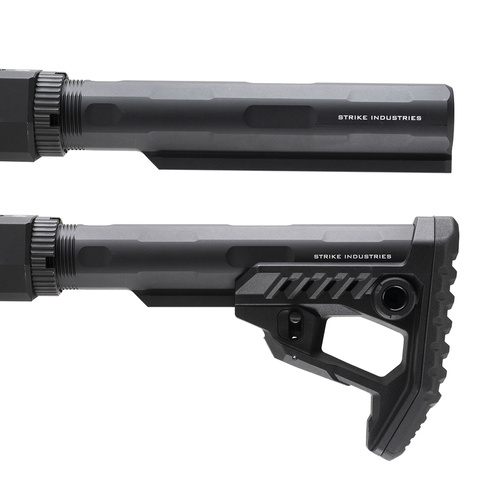 Strike Industries - Регульований приклад PDW Strike Polymer Pit Stock - чорний - SI-STRIKE-POLY-PIT-BK