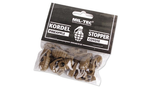 Mil-Tec - Кліпсові заглушки Pineapple - 10 шт - Coyote Brown - 13458235
