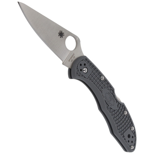 Складаний ніж Spyderco - Delica® 4 FRN Flat Ground Gray - C11FPGY