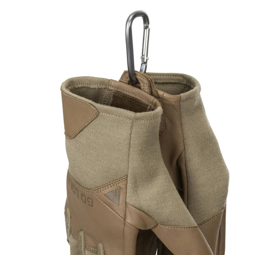 Direct Action - Тактичні рукавички Crocodile FR Gloves Short® - Козяча шкіра - чорні - GL-CRFS-NMX-BLK.