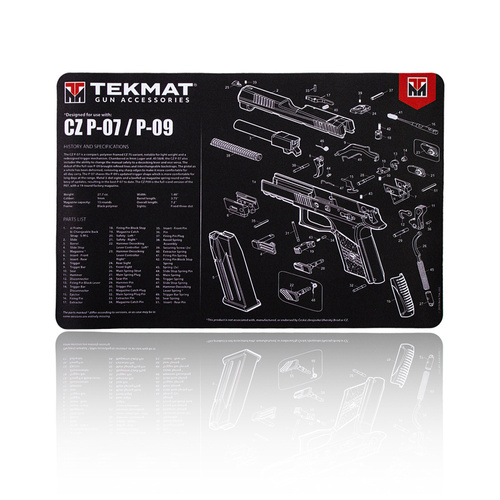 TekMat - Килимок для чищення зброї - CZ P-07 / P-09 - 27x43см - TEK-R17-CZP07