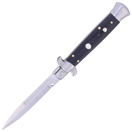 Frank Beltrame - Пружинний ніж Switch Italian Bayonet Ebony - AISI 420 - Black - FB 23/84B - Пружинний італійський багнет з чорного дерева - AISI 420 - Чорний - FB 23/84B