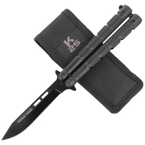 K25 - Складаний ніж-метелик з титановим покриттям Balisong - 36250