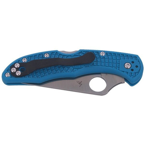 Складаний ніж Spyderco - Delica® 4 FRN Flat Ground Blue - синій - C11FPBL