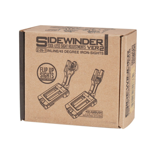 Strike Industries - Sidewinder II BUIS Backup Iron Sights - чорний - SIDEWINDERII-BK.
