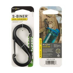 Nite Ize - Карабін S-Biner #4 Plastic Black Gate - Чорний - SBP4-03-01BG