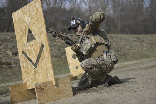 Пряма дія - Карабін Sling Mk II® тактичний підвісний - 1/2 точка - Woodland - SL-CRB2-NLW-WDL
