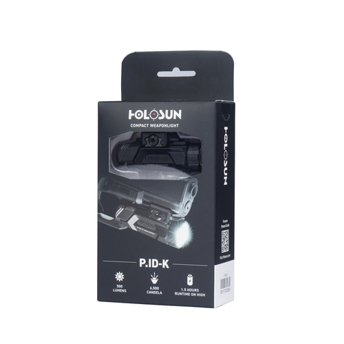 Holosun - Тактичний пістолетний ліхтар K - 6500 cd - Чорний - P.ID-K