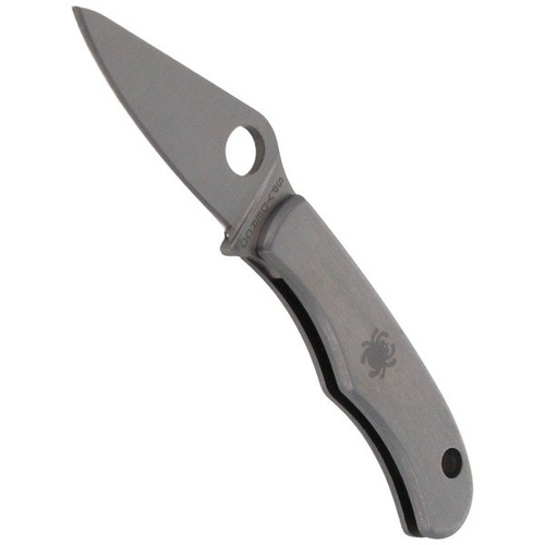 Spyderco - Складаний ніж Bug - Нержавіюча сталь - Сріблястий - C133P
