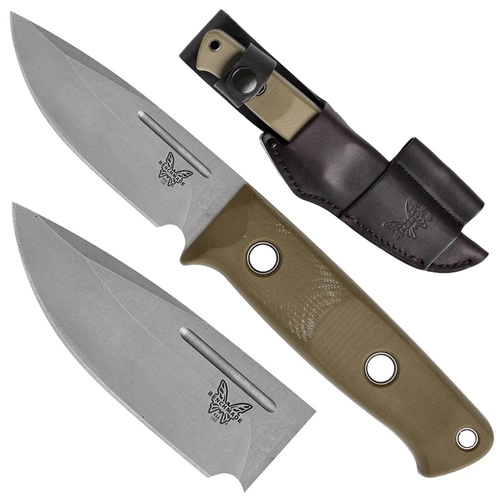 Benchmade - Ніж для виживання 165-1 Mini Bushcrafter - CPM S30V - зелений - 165-1