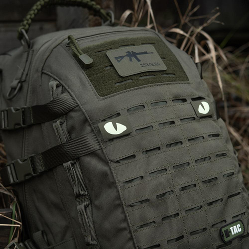 M-Tac - Флуоресцентні нашивки Tiger Eyes Laser Cut - Para - Ranger Green - 51140023