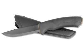 Morakniv - Ніж для виживання Bushcraft - Вуглецева сталь - Чорний - 12490.