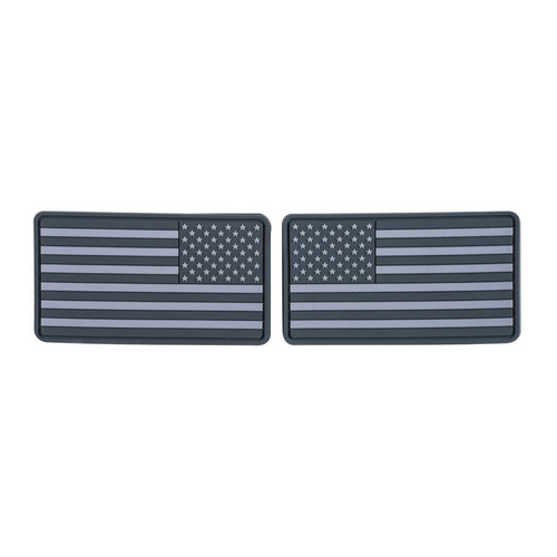 Helikon - Нашивка PVC Flaga USA - 2 шт - сірий - OD-FUL-RB-19