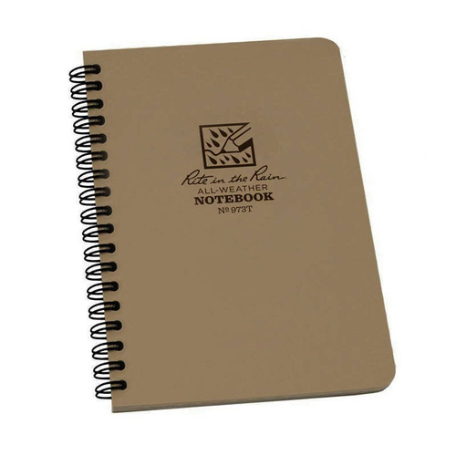 Rite in the Rain  - Водонепроникний блокнот - 4 5/8 x 7" - 973T - Tan