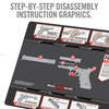 Справжній завзятий - килимок для чищення зброї Glock Smart Mat® - AVGLOCKSM