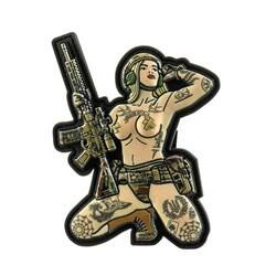 M-Tac - Нашивка Tactical Girl №1 Тризуб - ПВХ - Повнокольоровий - 51116105