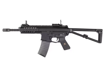 WE - PDW репліка пістолета з відкритим затвором - зелений газ - чорний - WET-02-001808