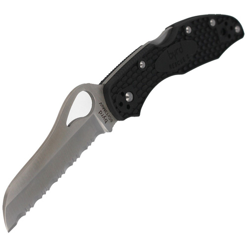 Spyderco - Byrd Meadowlark™ 2 Rescue FRN складаний ніж чорний - BY19SBK2