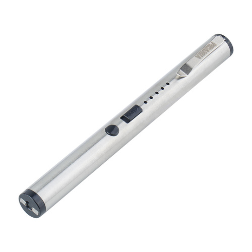 Piranha - Електрошокер Pen Shock USB - 2 400 000 В - Сріблястий - PESH